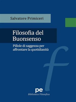 cover image of Filosofia del Buonsenso